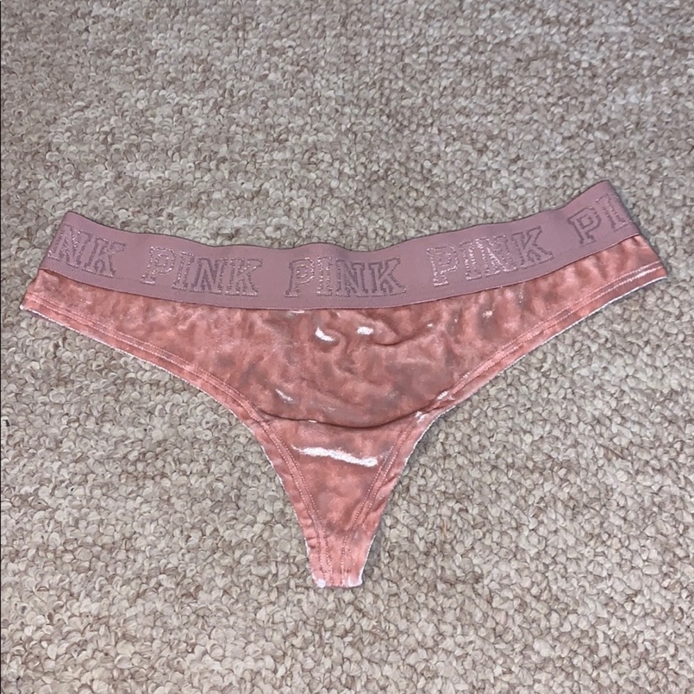 VS PINK velvet thong